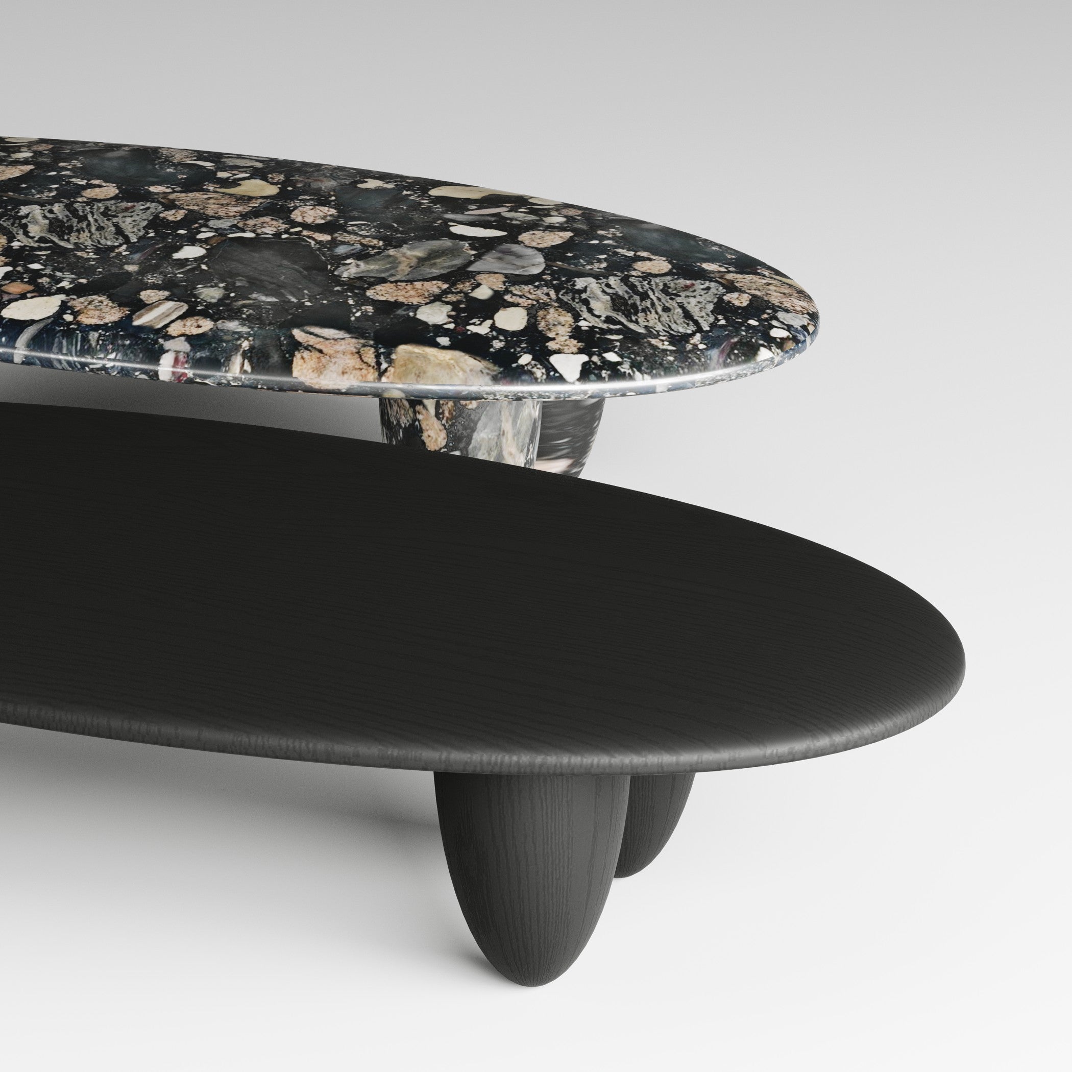 Duet Delight Oval Coffee Table