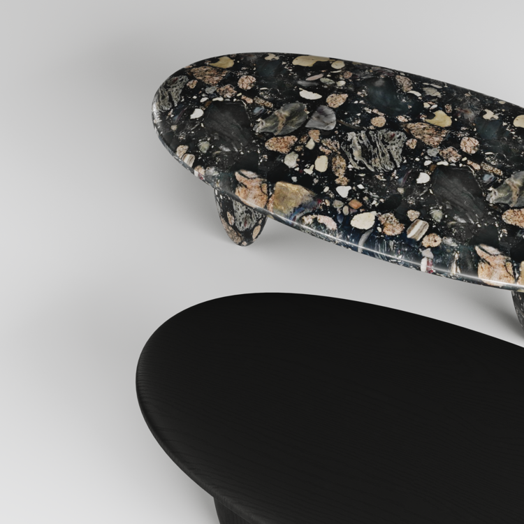 Duet Delight Oval Coffee Table