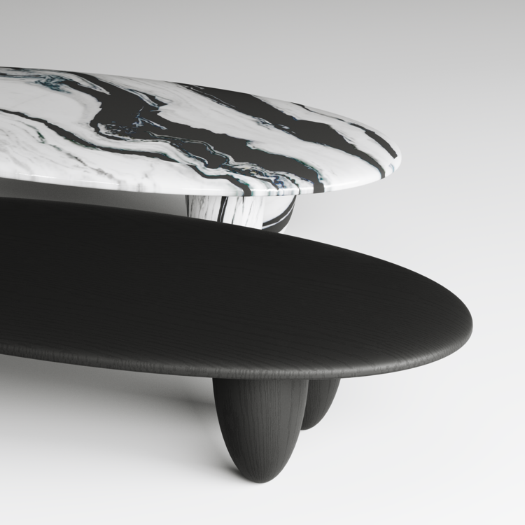 Duet Delight Oval Coffee Table