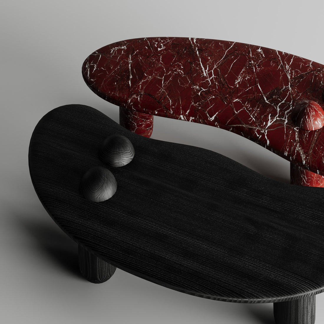 Duet Delight Oval Coffee Table