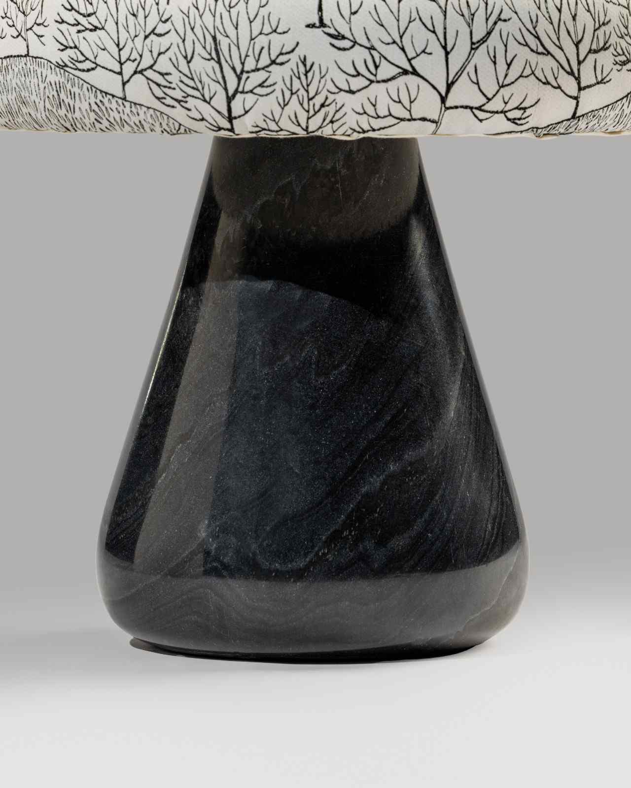 Assam Chai Black Marble Stool