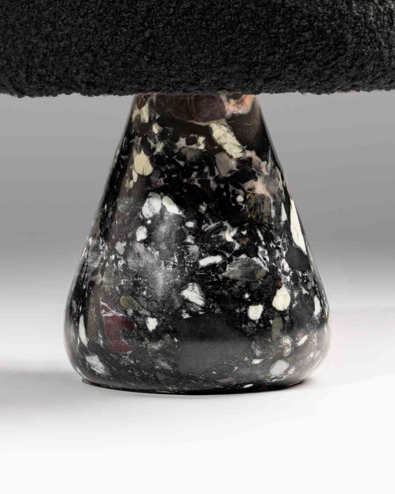 Masala Chai Pebble Granite Stool