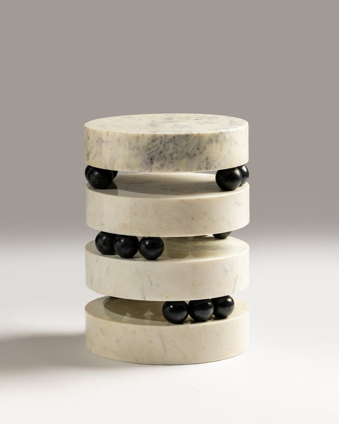 Tierra White Marble Side Table