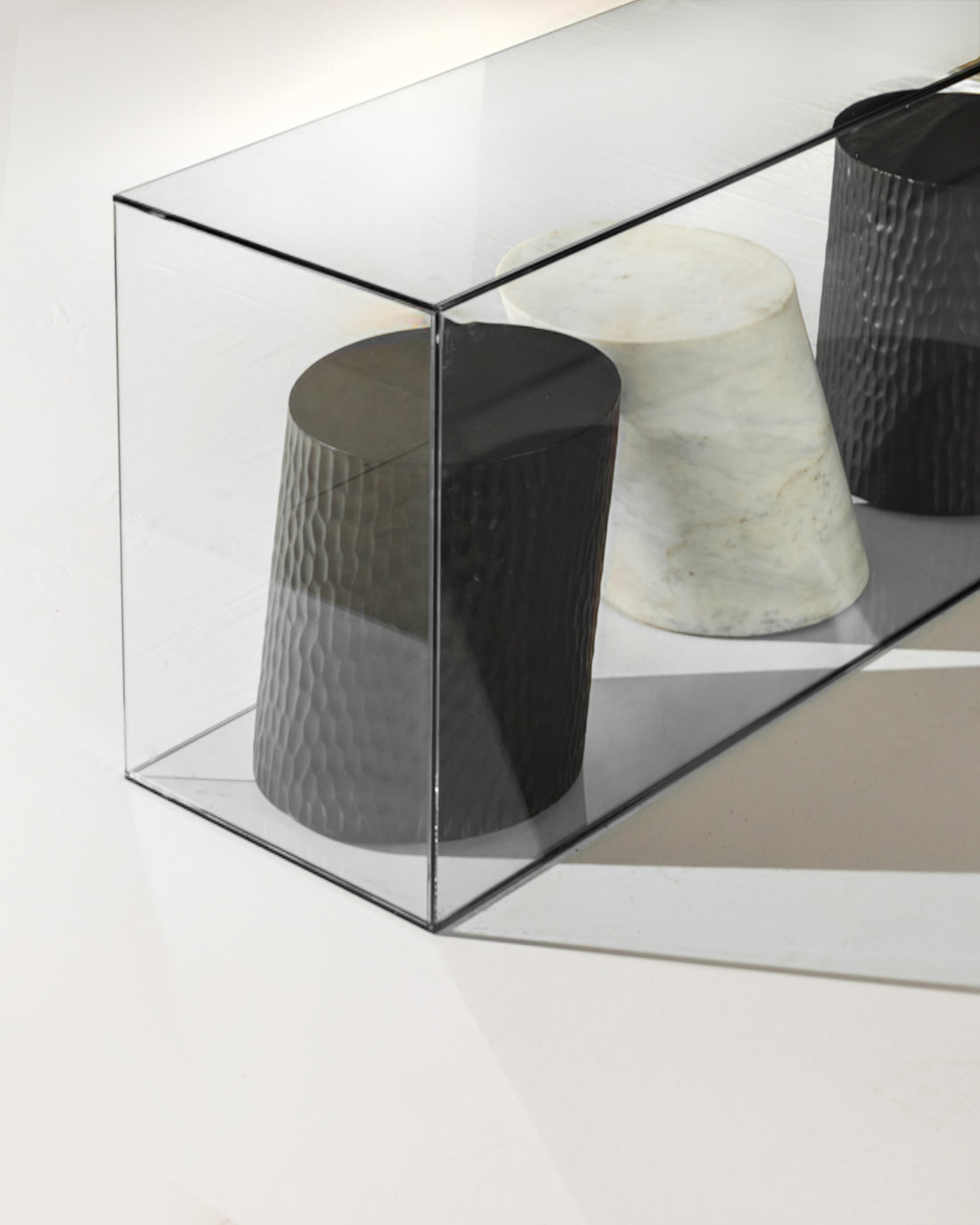 Melange Glass Console