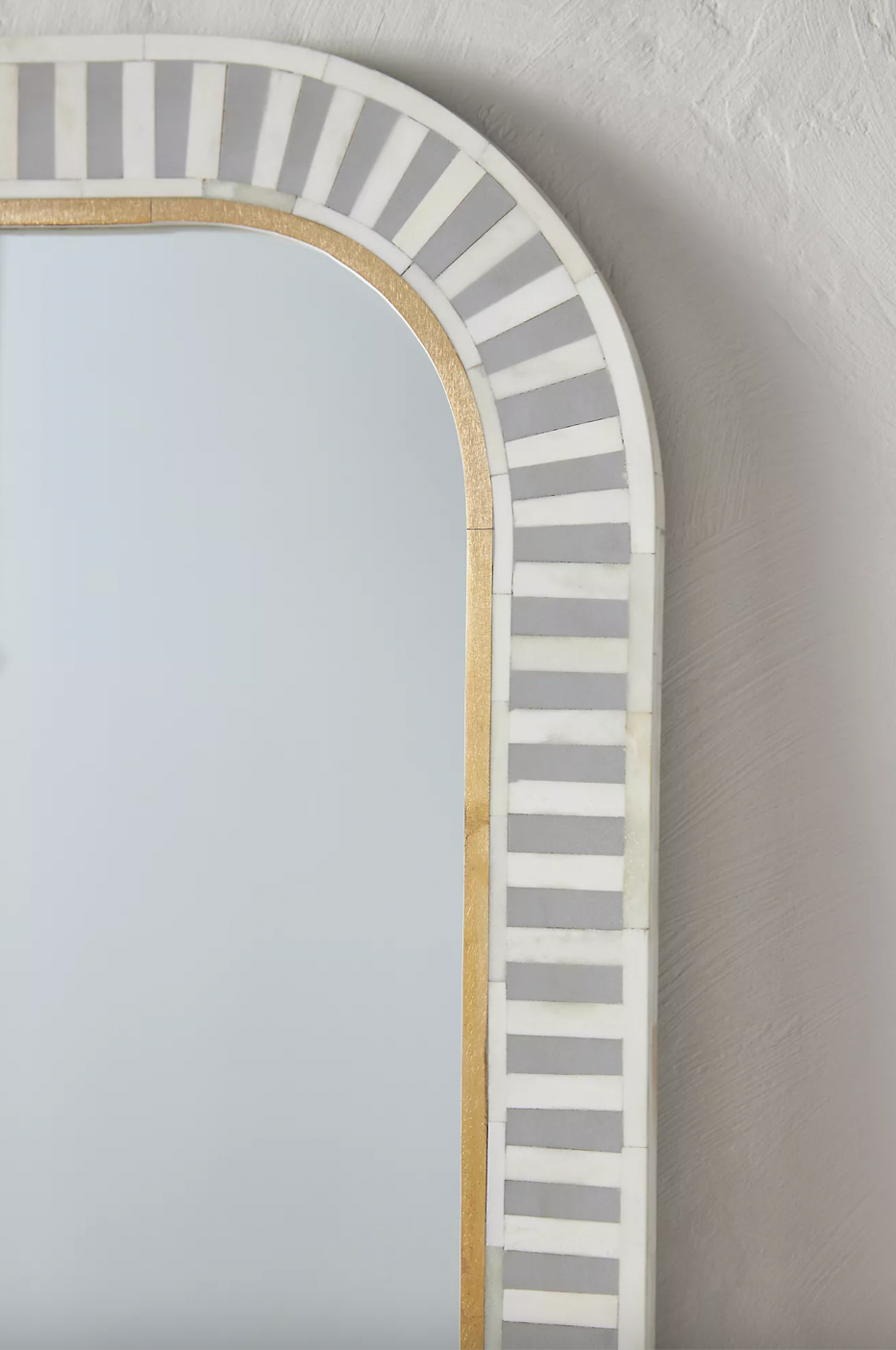 Suhira Waterfall Bone Inlay Floor Mirror