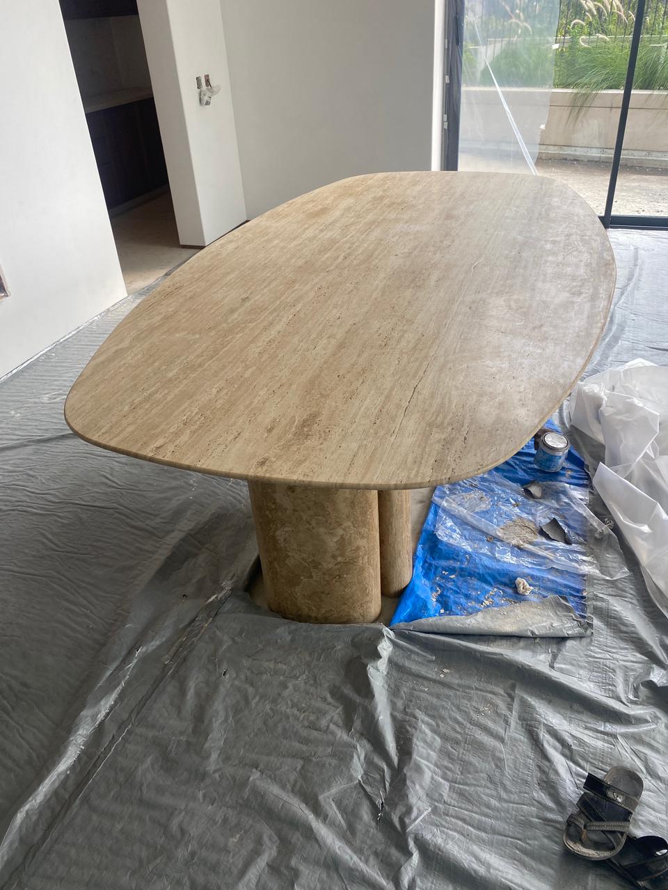 Travertine Dining Table – Ziba Homes