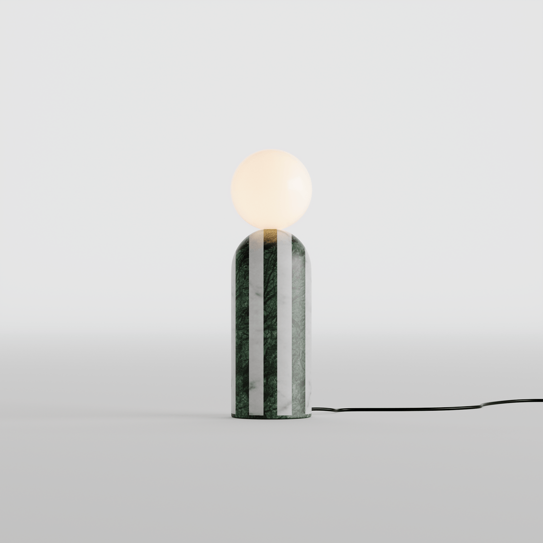 Tesselate Marble Inlay Lamp