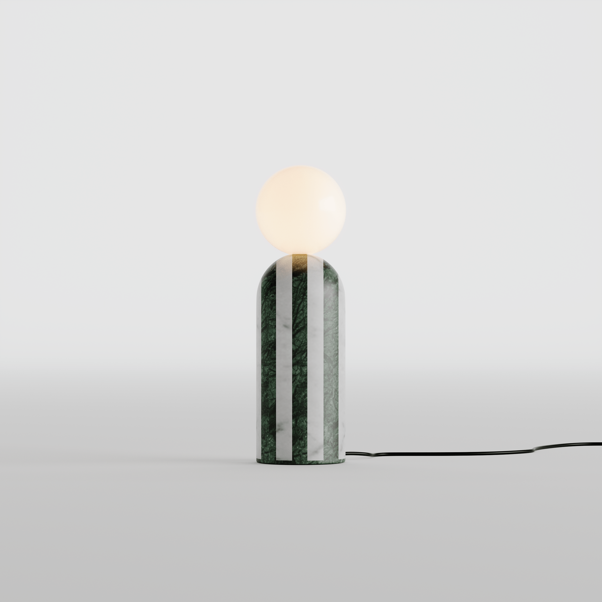 Tesselate Marble Inlay Lamp