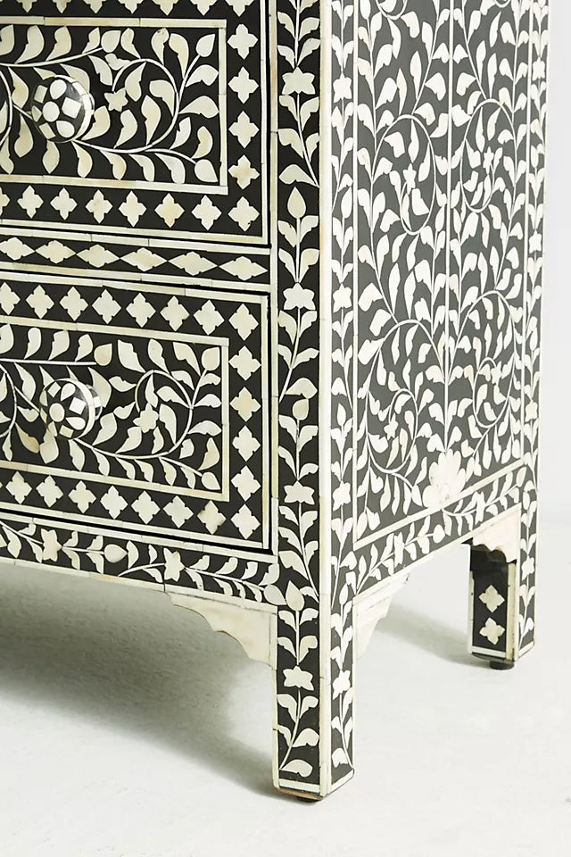 Sylvan Inlay Three-Drawer Dresser - Ziba Homes