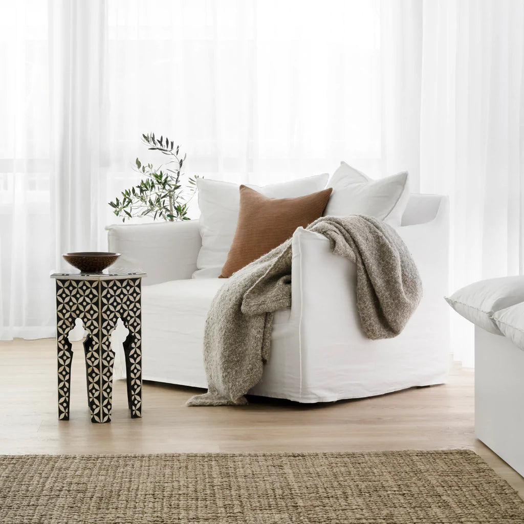 Trellis Inlay End Table D - Ziba Homes