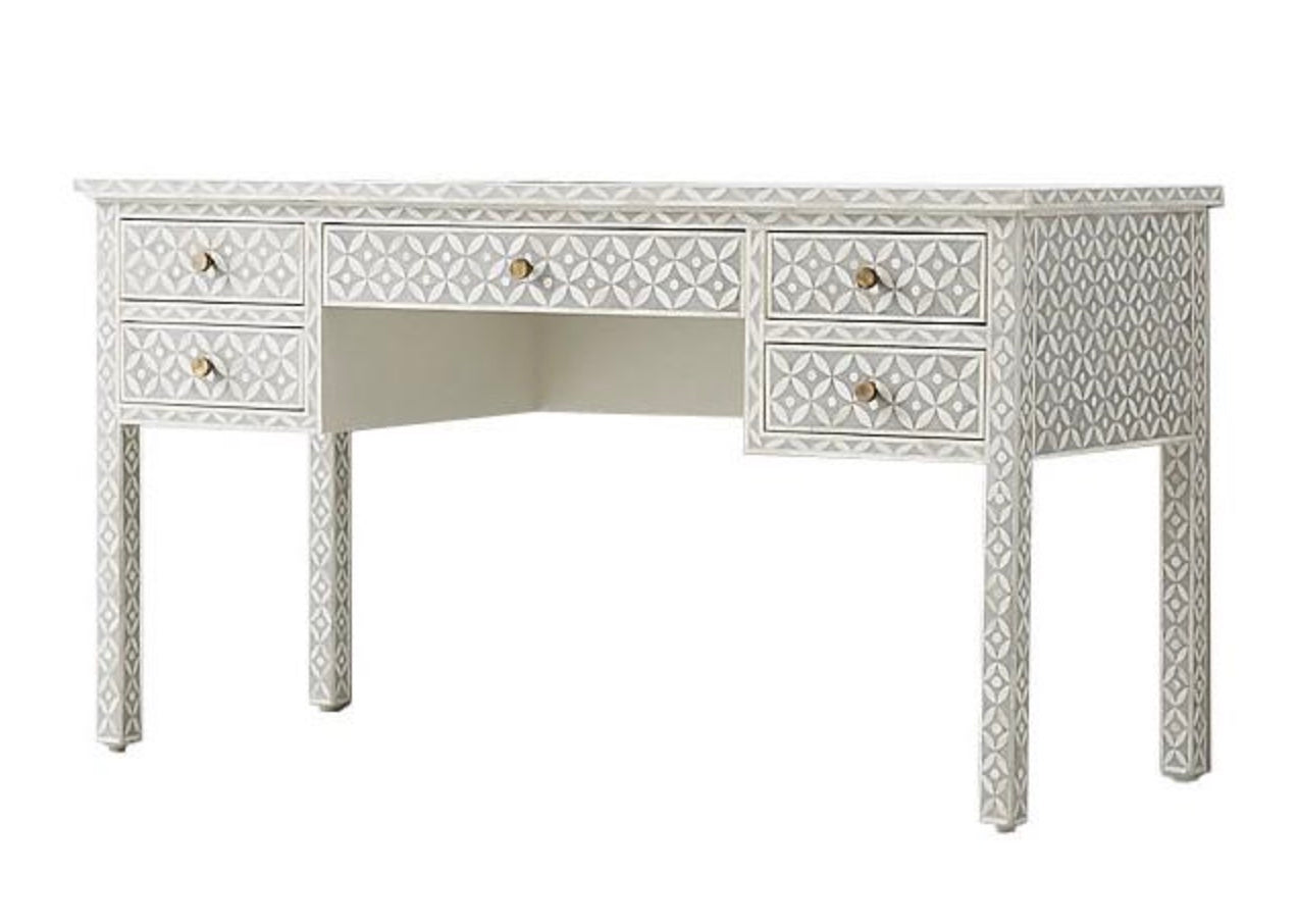 Medley Inlay Console Desk - Ziba Homes