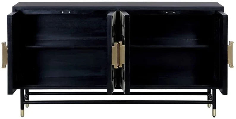 Noir Inlay Buffet Storage Cabinet - Ziba Homes