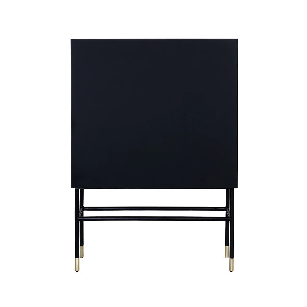Noir Inlay Bar Cabinet - Ziba Homes