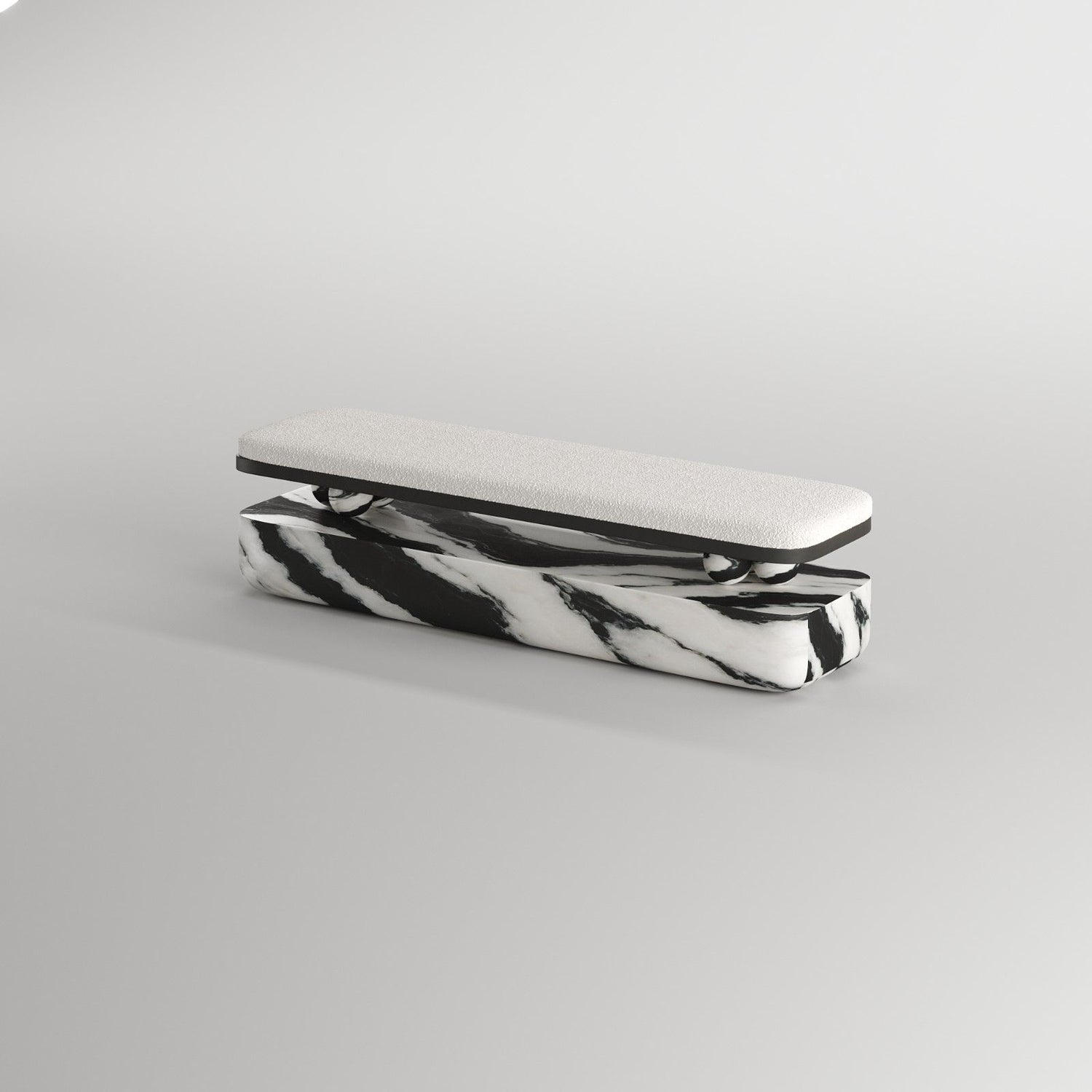 Panda Marble Bench