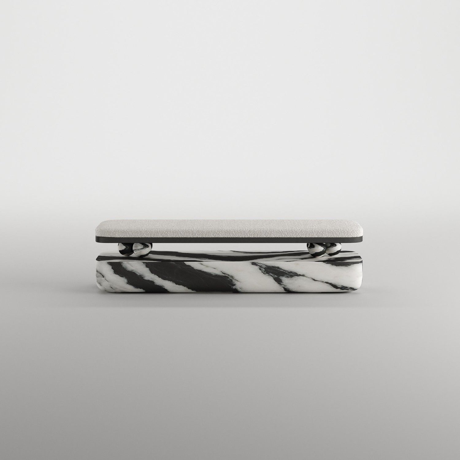 Panda Marble Bench