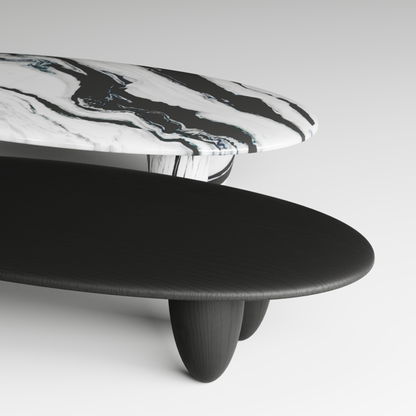 Duet Delight Oval Coffee Table
