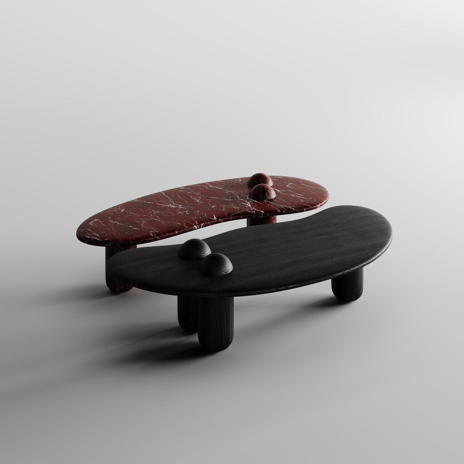 Duet Delight Oval Coffee Table