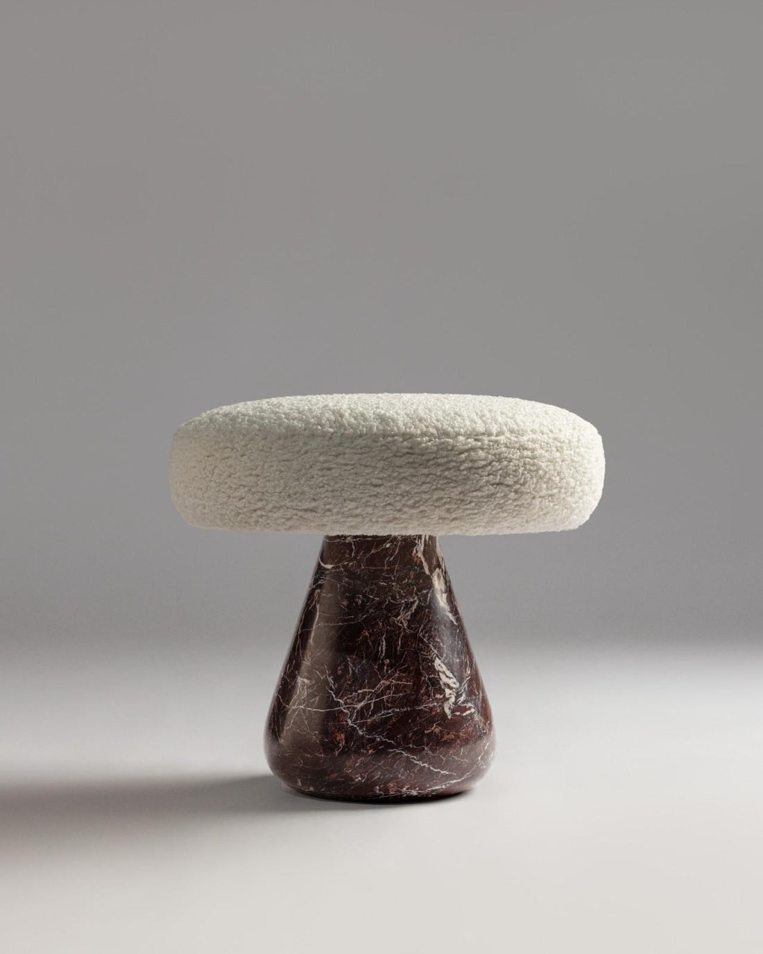 Kashmiri Kahwa Red Marble Stool