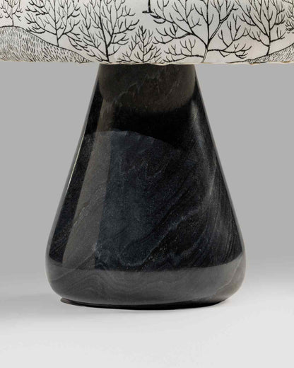 Keemun Black Marble Stool