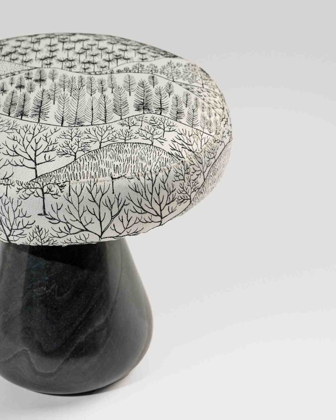 Assam Chai Black Marble Stool