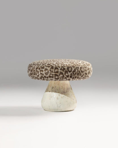 Baihao White Marble Stool