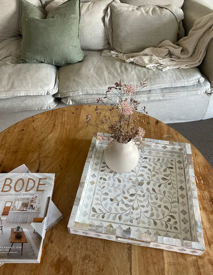 White Mother of Pearl Garden Tray