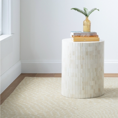 Ivory Dream Round End Table