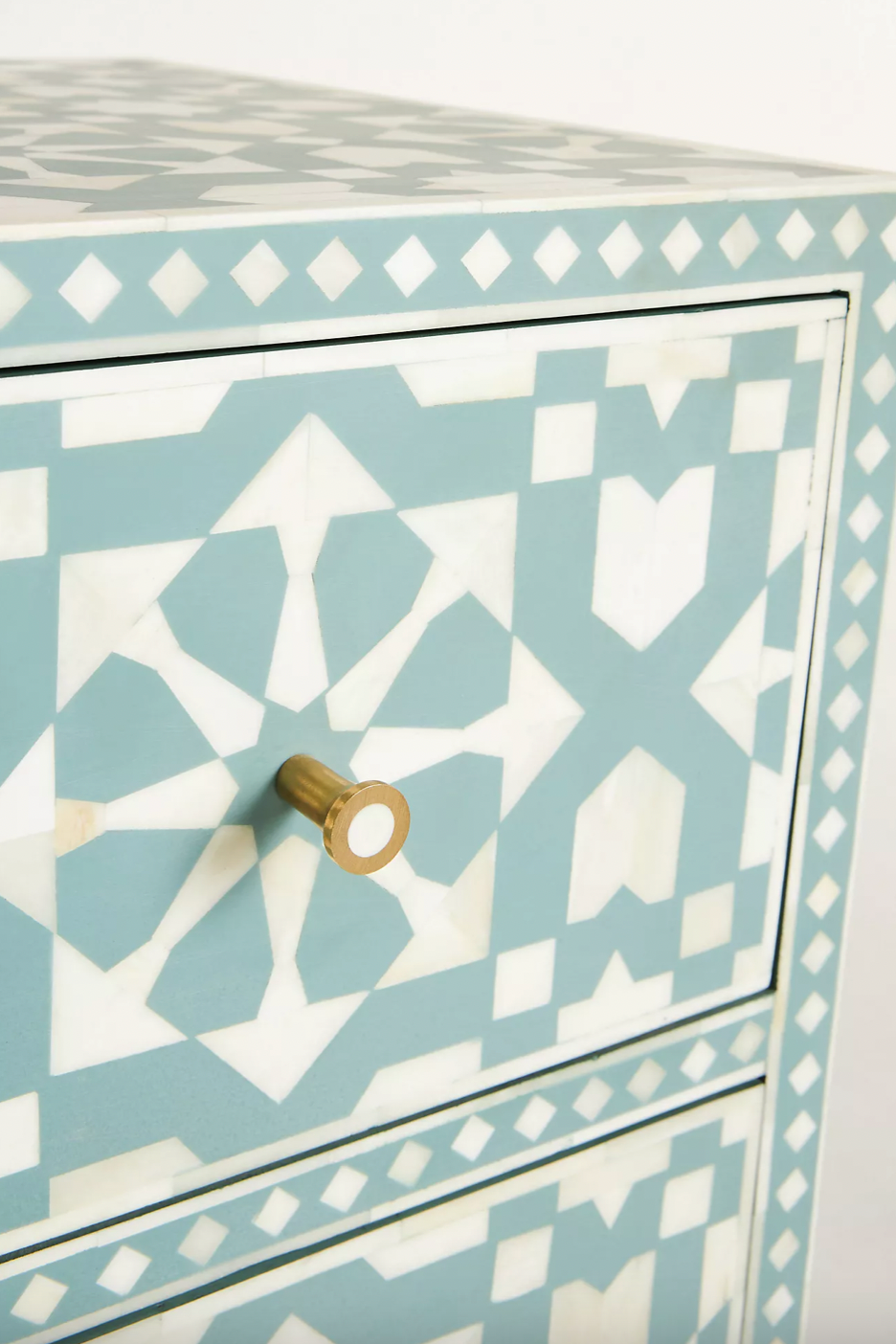 Moroccan Bone Inlay Six-Drawer Dresser