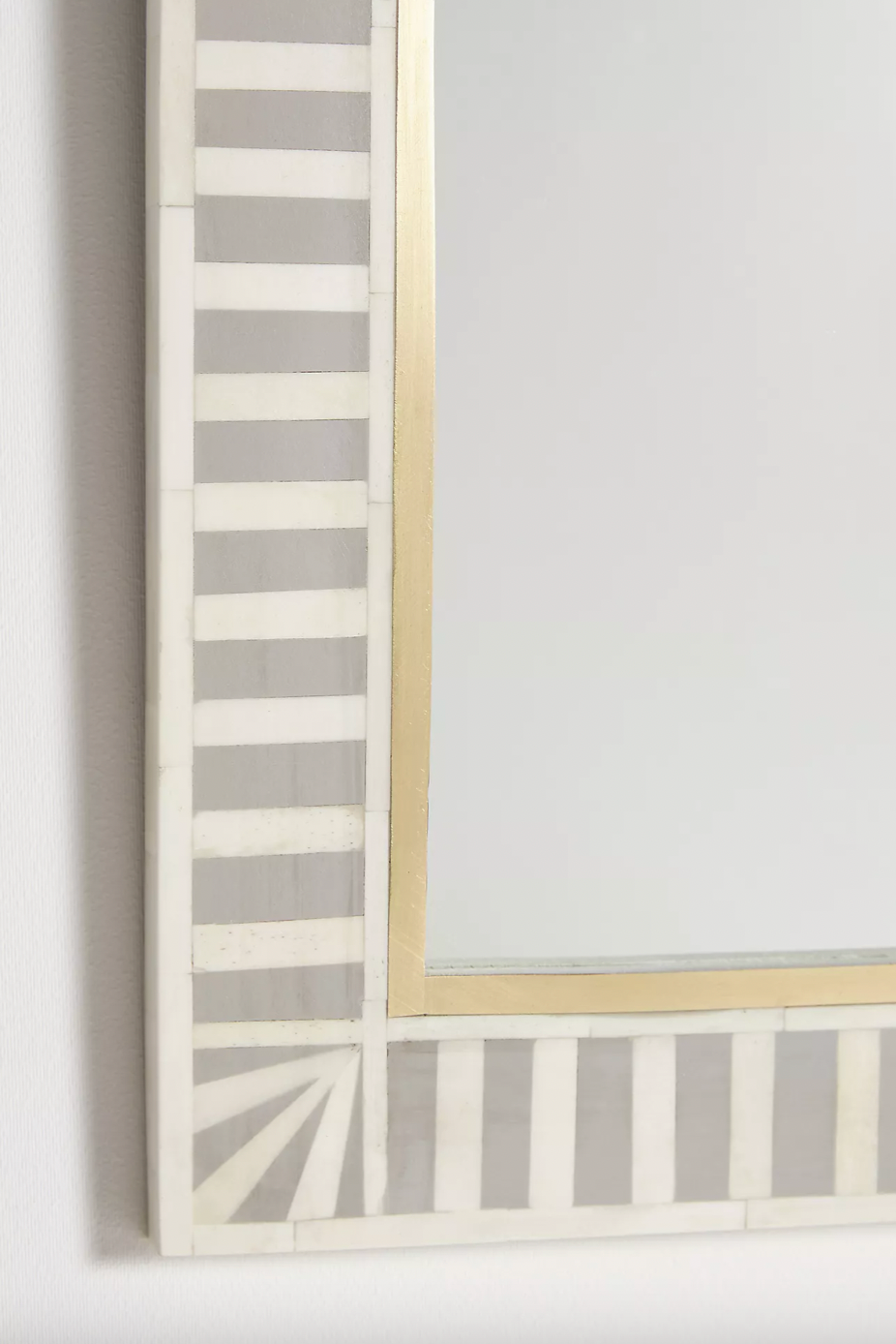 Suhira Waterfall Bone Inlay Floor Mirror