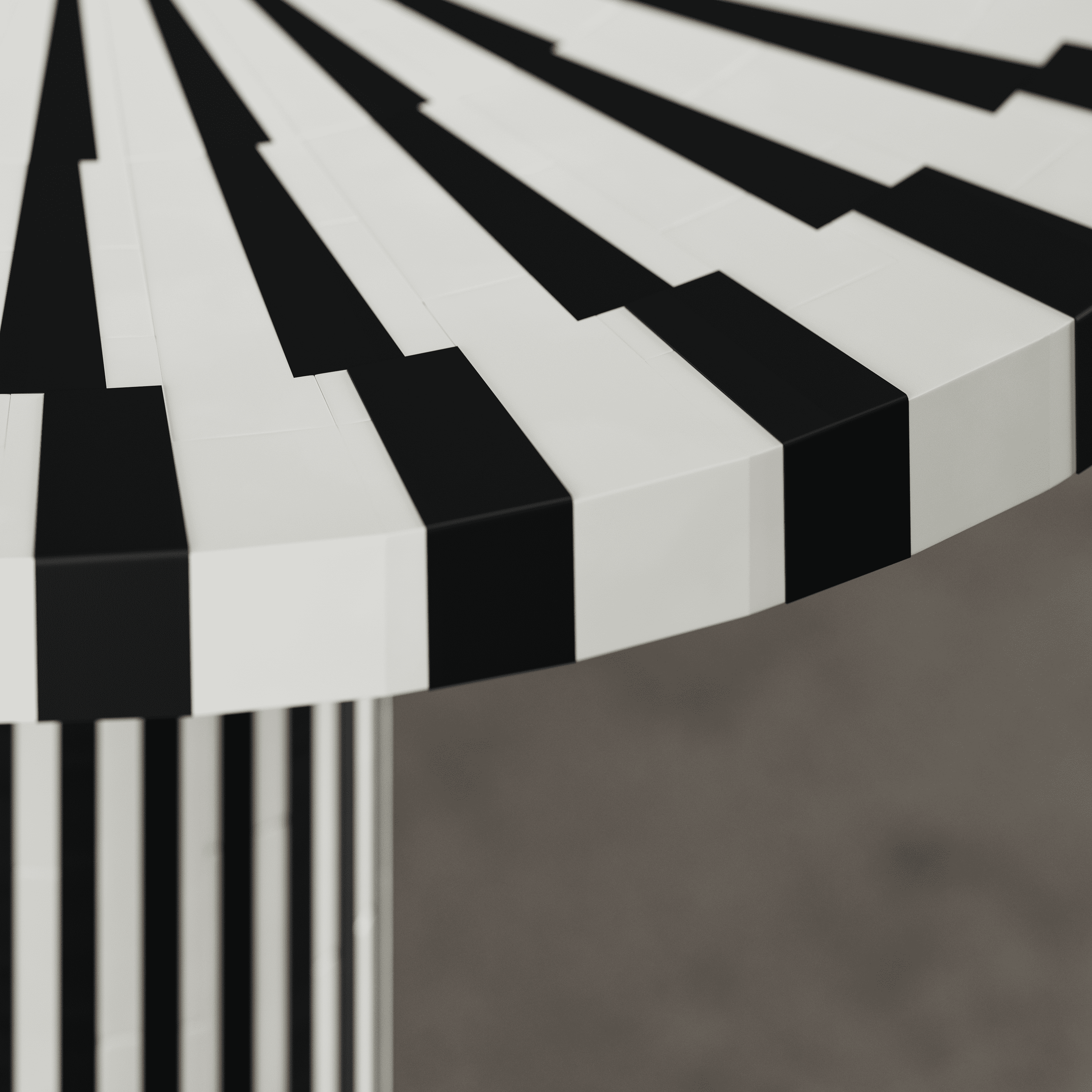 Yin-Yang End Table