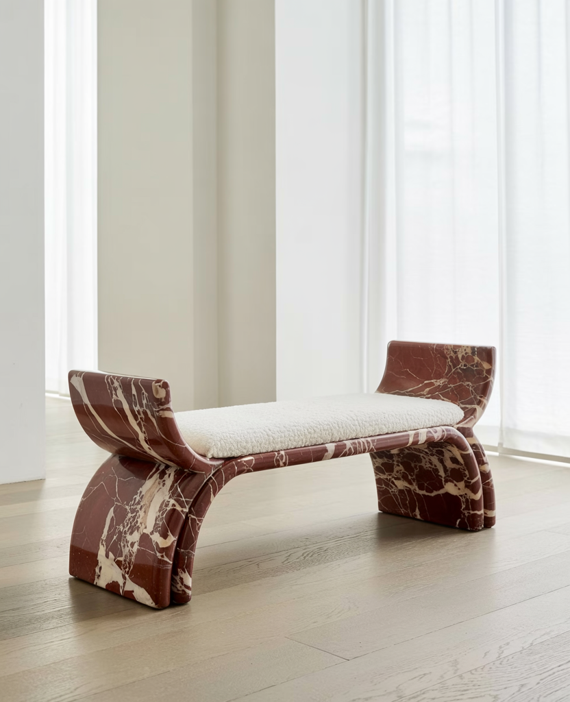Hera Marble Bench