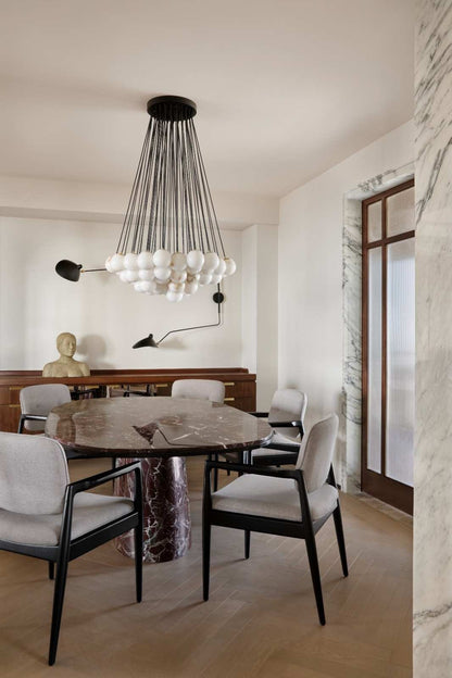 Rosso Marble Dining Table