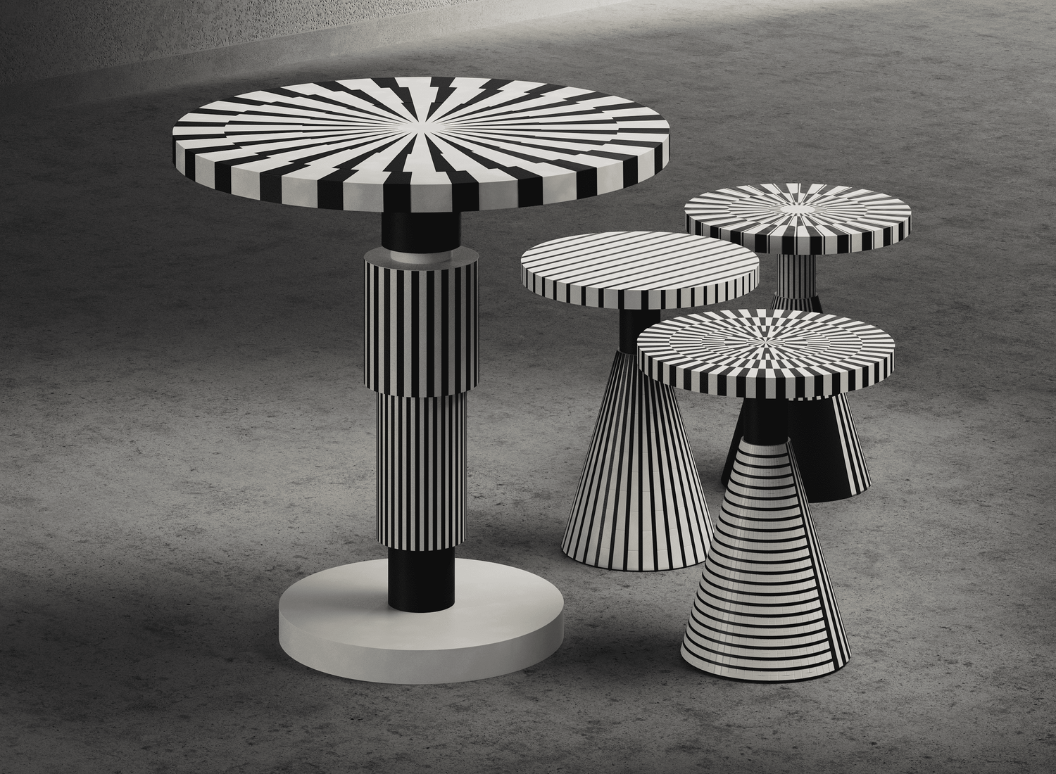Yin-Yang End Table