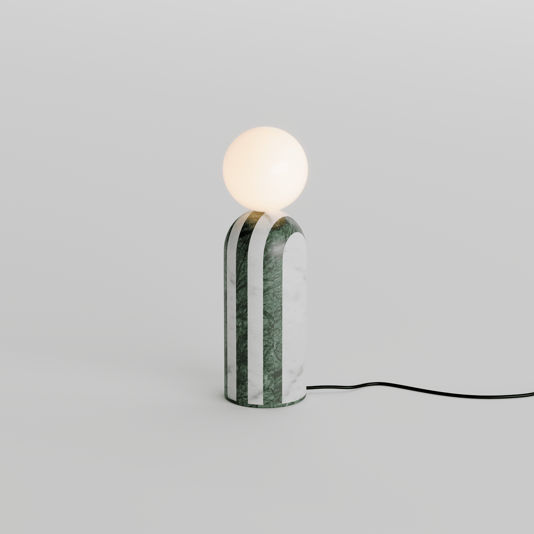 Tesselate Marble Inlay Lamp