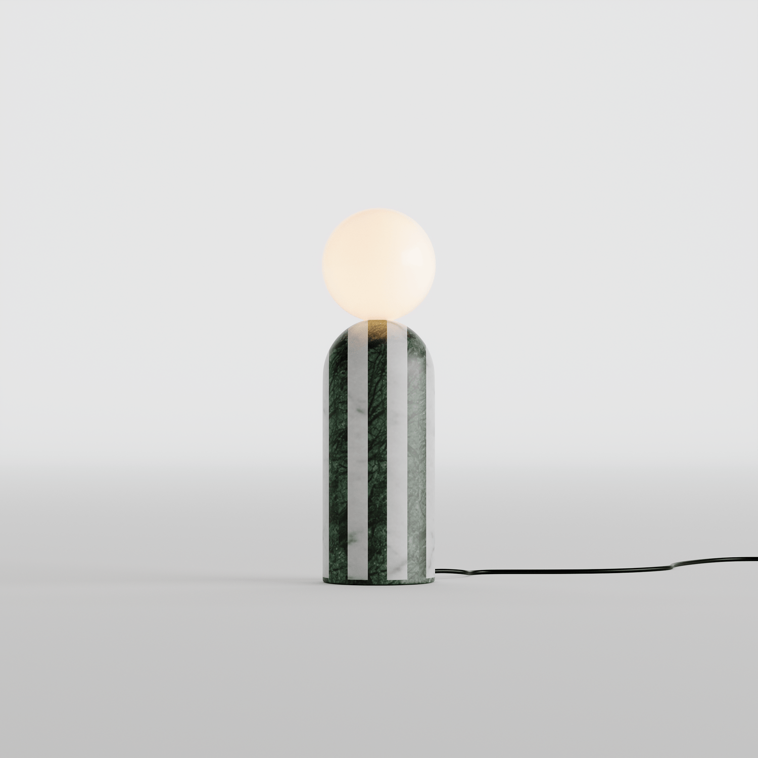 Tesselate Marble Inlay Lamp