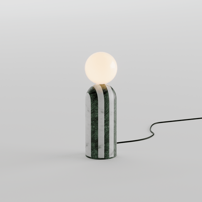Tesselate Marble Inlay Lamp