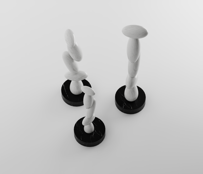 Ivory Elegance Marble Totem