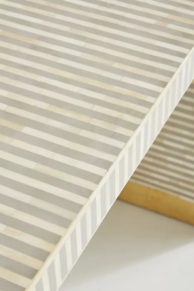 Suhira Inlay Waterfall Console - Ziba Homes