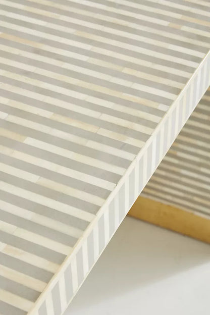 Suhira Inlay Waterfall Console - Ziba Homes