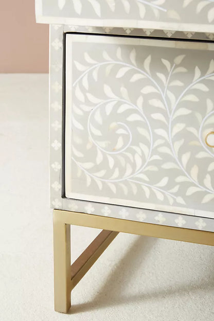 Sylvan Inlay 3-Drawer Dresser - Ziba Homes
