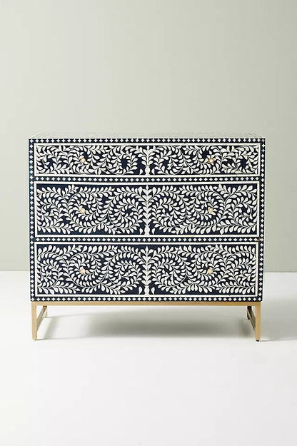 Sylvan Inlay 3-Drawer Dresser - Ziba Homes