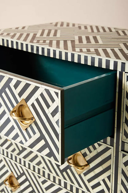 Mist Inlay 9-Drawer Dresser - Ziba Homes