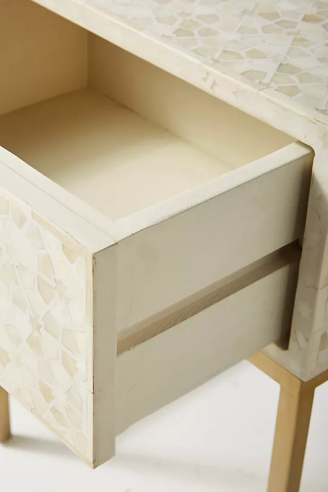 Star Inlay Bedside Table - Ziba Homes