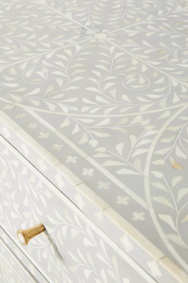 Ikat Inlay Drawer Storage Cabinet - Ziba Homes