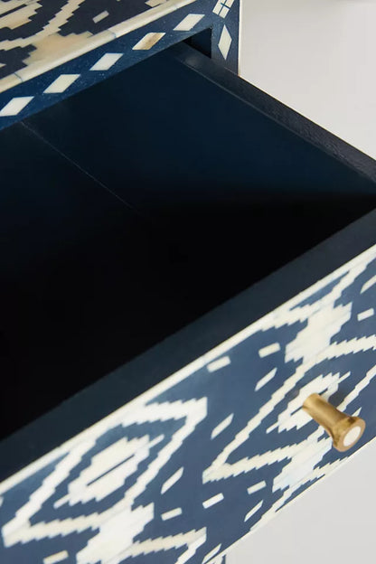 Ikat Inlay Drawer Storage Cabinet - Ziba Homes