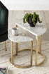 Sylvan Set of Half Moon End Tables - Ziba Homes