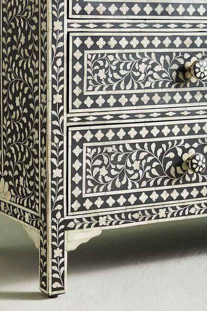 Sylvan Inlay Three-Drawer Dresser - Ziba Homes