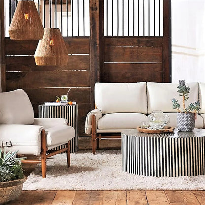 Suhira Inlay Coffee Table D - Ziba Homes