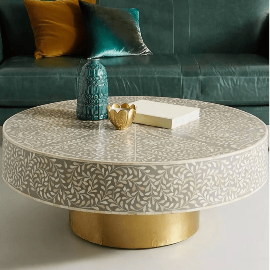 Sylvan Inlay Coffee Table - Ziba Homes