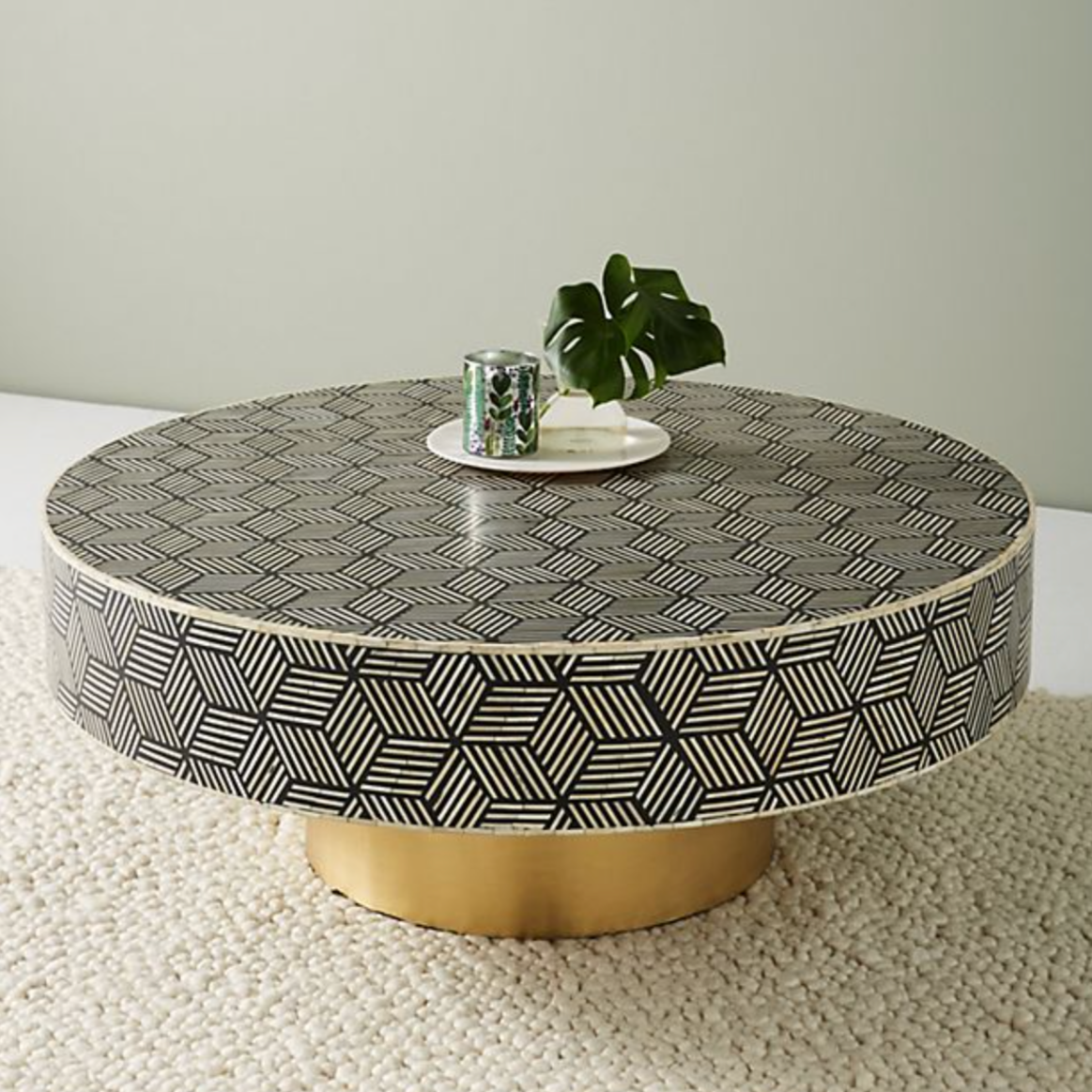 Mist Inlay Coffee Table - Ziba Homes
